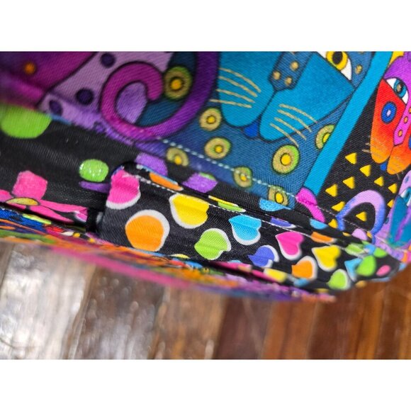 Laurel Burch Colorful Eclectic Cat Kitten Wallet Maximalist - Picture 5 of 9